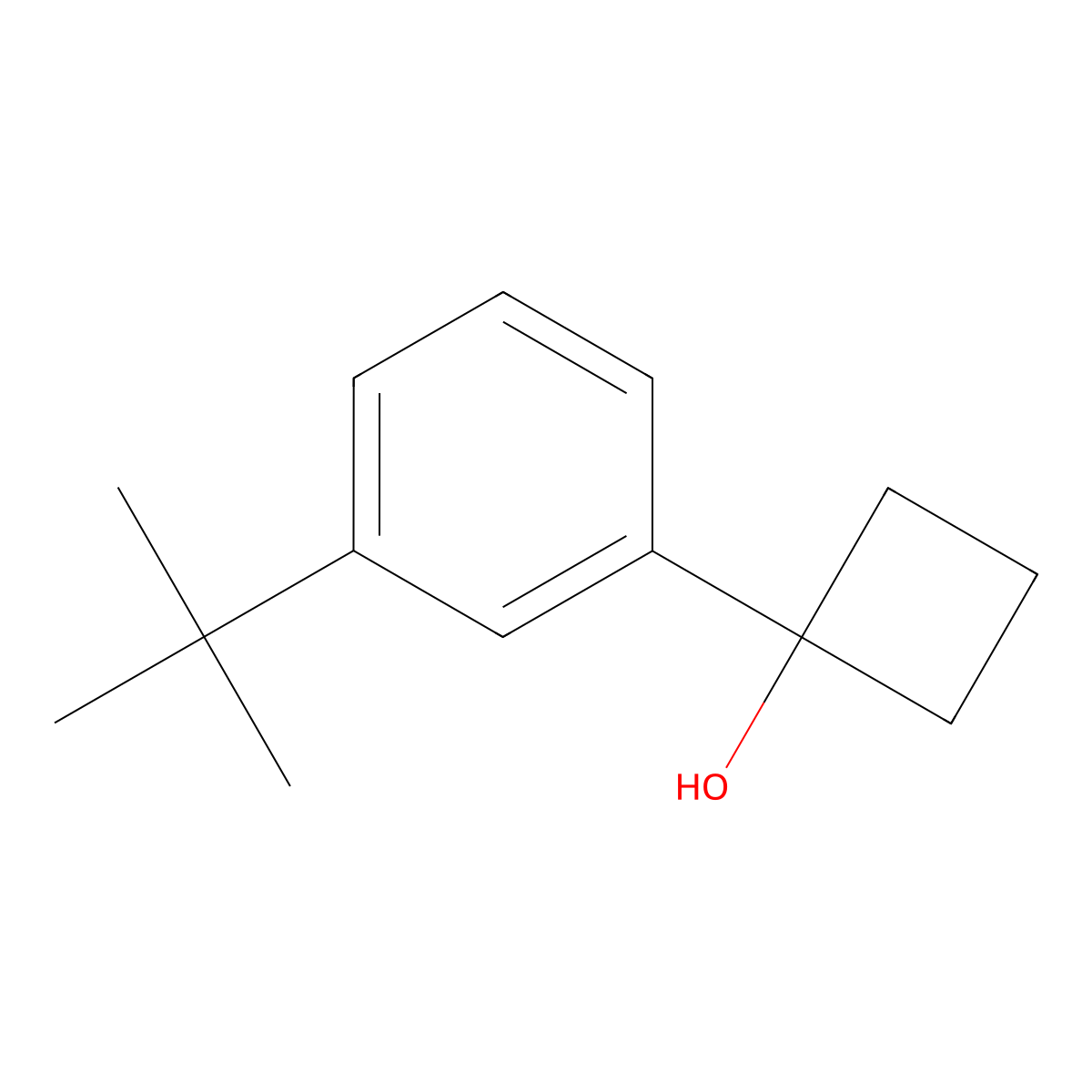 1-(3-(Tert-butyl)phenyl)cyclobutanol molecular structure, CAS 2092098-83-2
