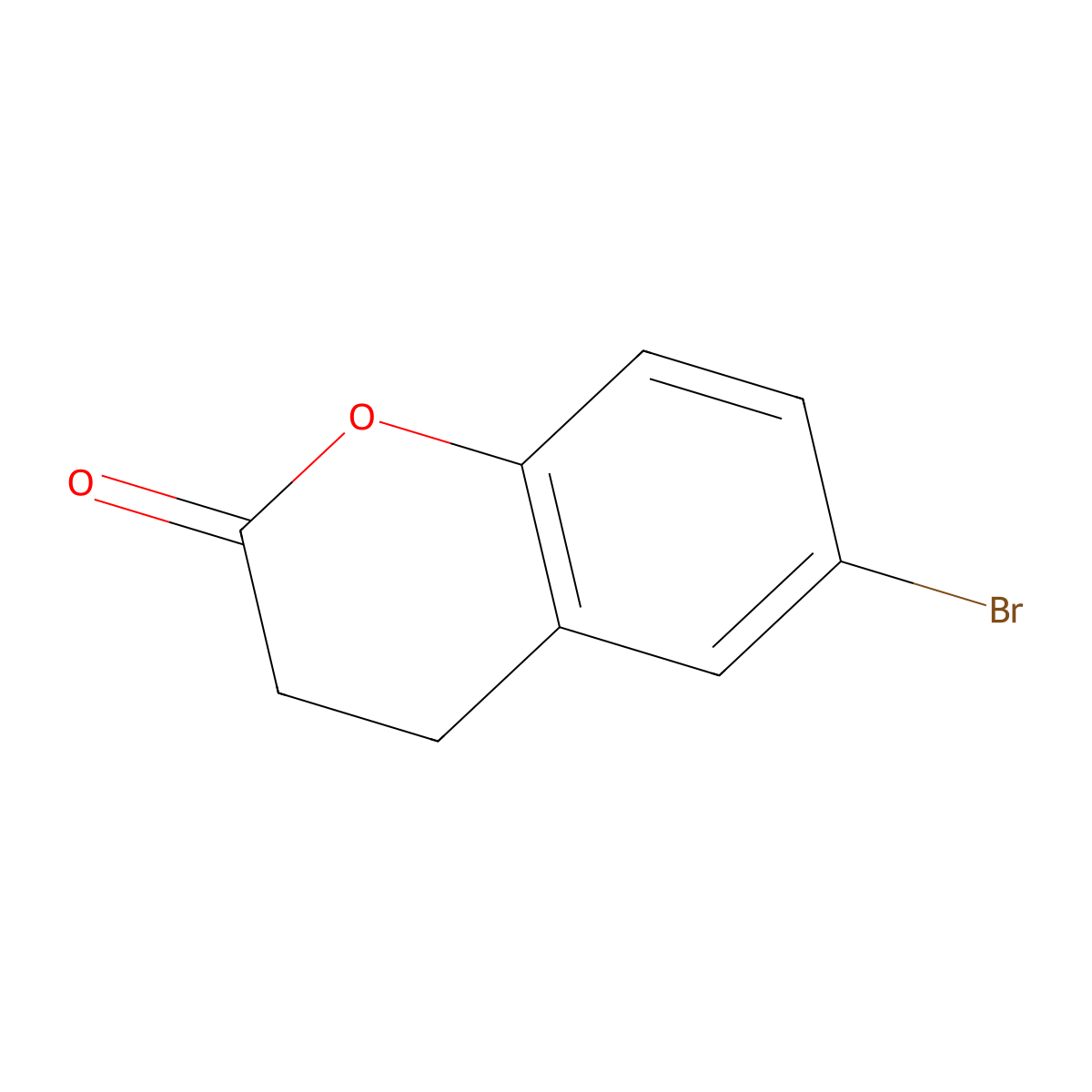 6-Bromochroman-2-one molecular structure, CAS 20921-00-0
