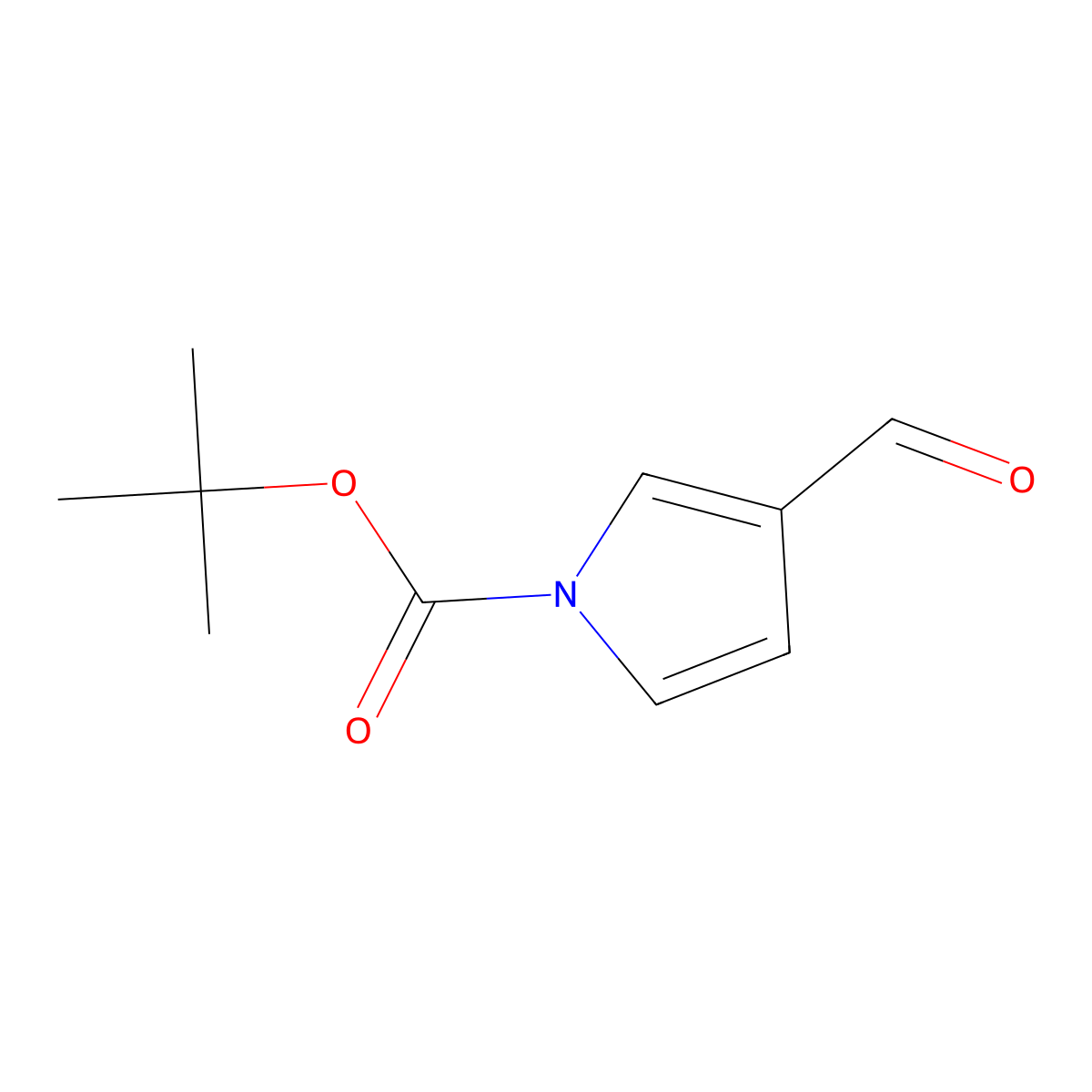 1,1-Dimethylethyl 3-formyl-1H-pyrrole-1-carboxylate molecular structure, CAS 209216-57-9