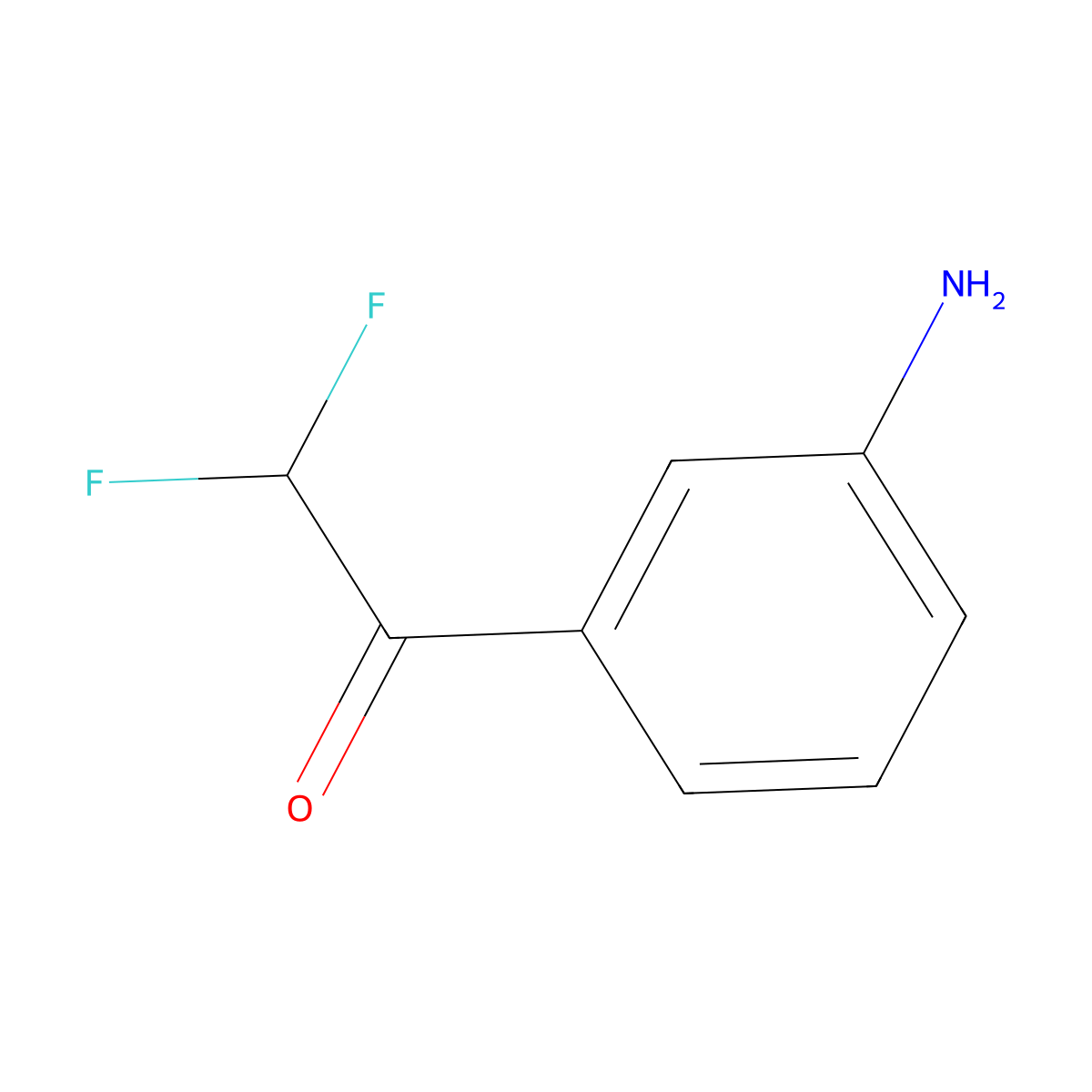 1-(3-Aminophenyl)-2,2-difluoroethan-1-one molecular structure, CAS 2092161-40-3