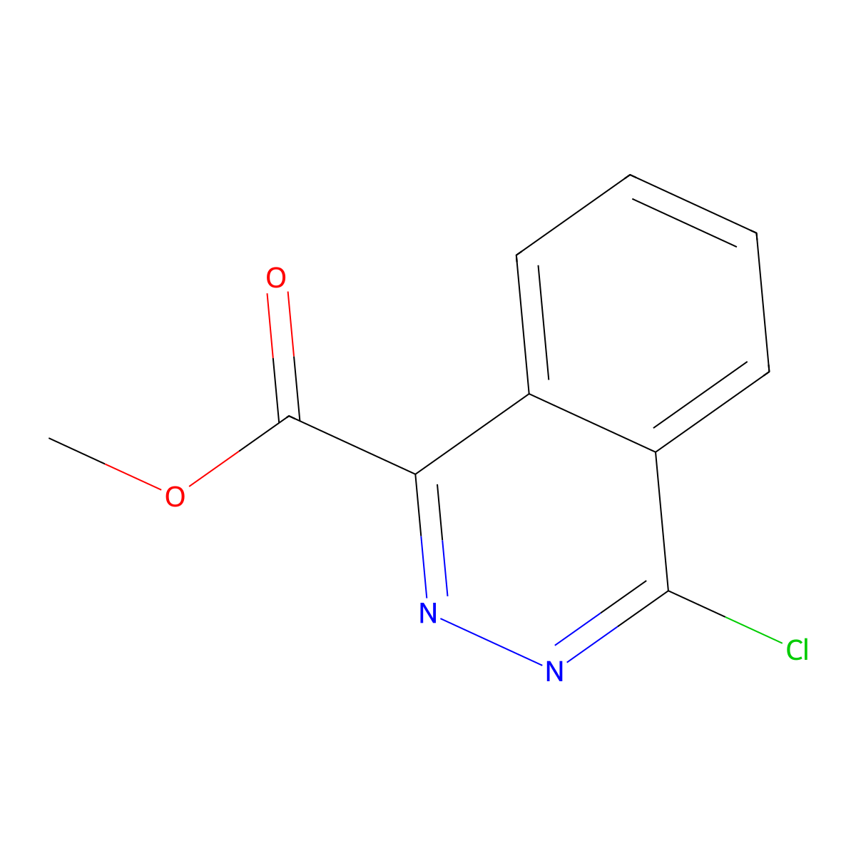 Methyl 4-chlorophthalazine-1-carboxylate molecular structure, CAS 2092174-96-2