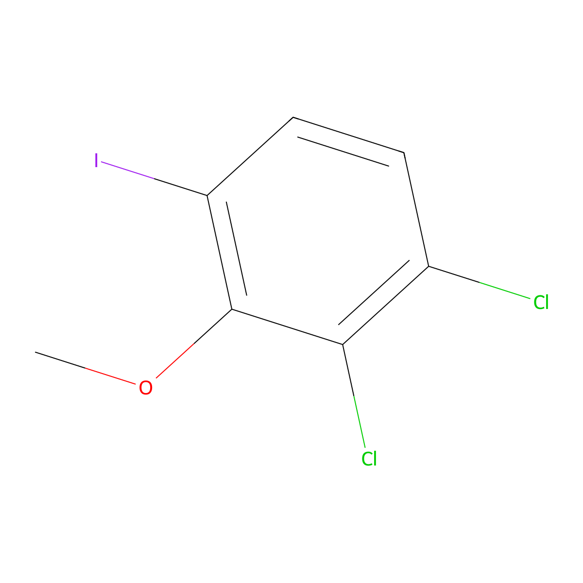 1,2-Dichloro-4-iodo-3-methoxybenzene molecular structure, CAS 2092184-57-9