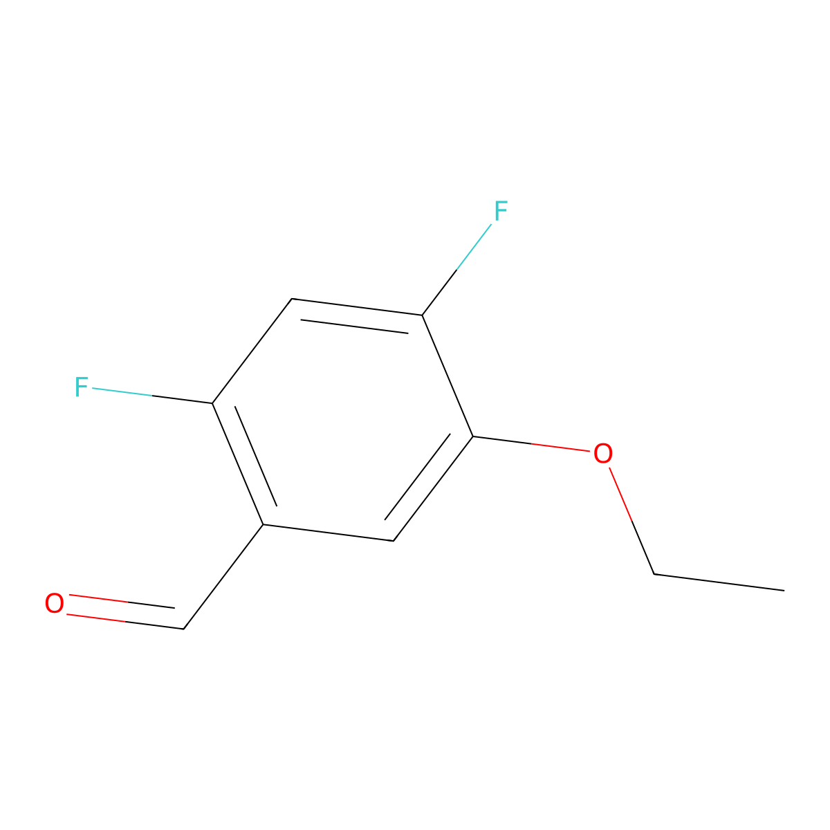 5-Ethoxy-2,4-difluorobenzaldehyde molecular structure, CAS 2092187-03-4
