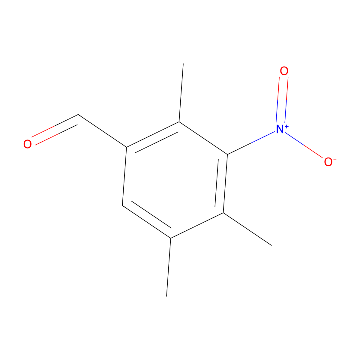 2,4,5-Trimethyl-3-nitrobenzaldehyde molecular structure, CAS 2092209-46-4