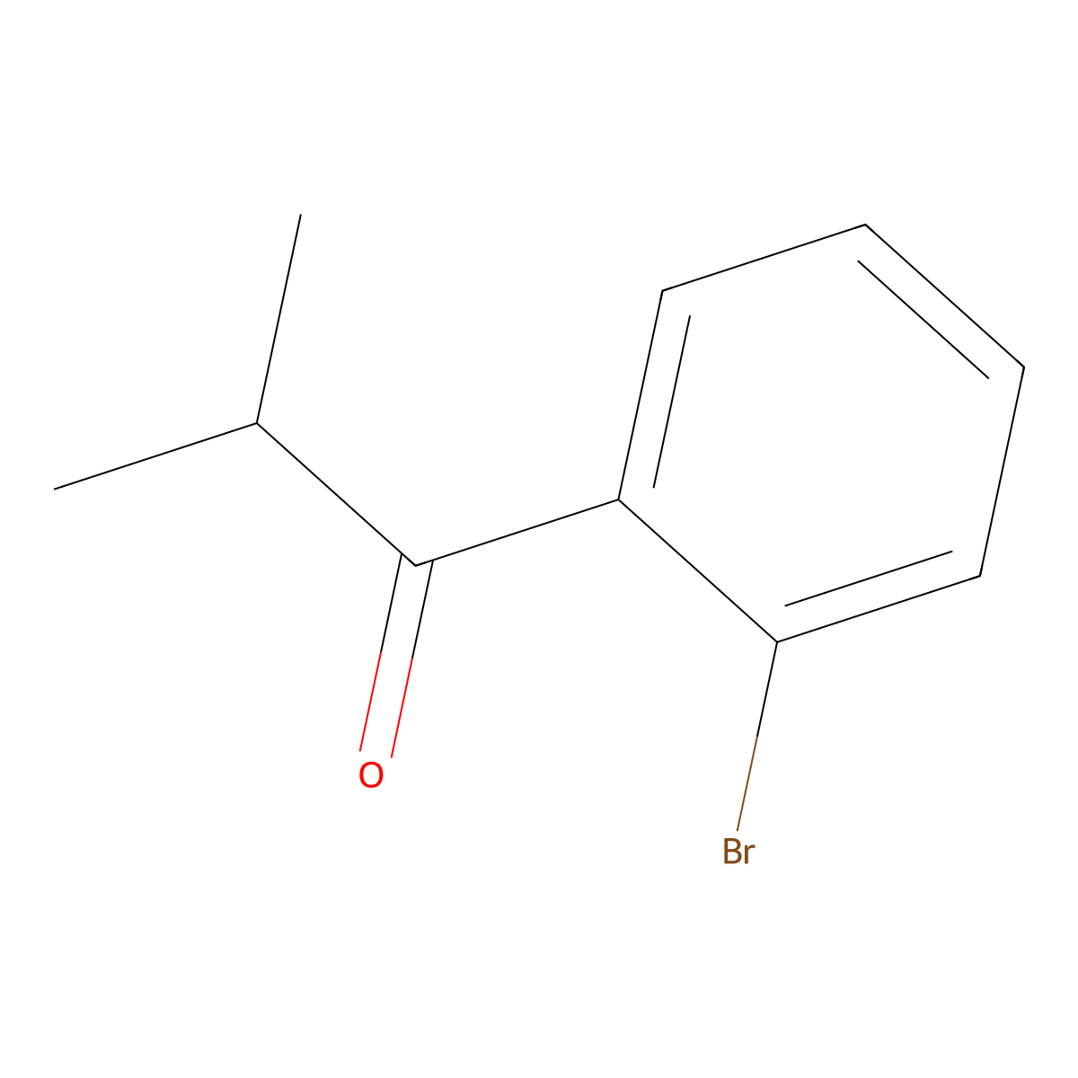 1-(2-Bromophenyl)-2-methylpropan-1-one molecular structure, CAS 209223-84-7