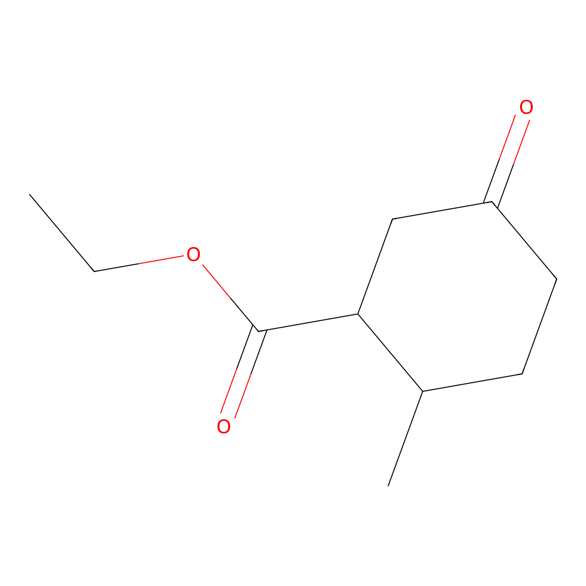 Ethyl 2-methyl-5-oxocyclohexane-1-carboxylate molecular structure, CAS 2092238-56-5