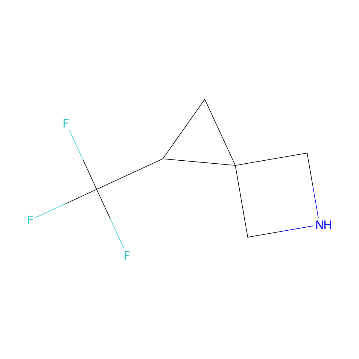 1-(Trifluoromethyl)-5-azaspiro[2.3]hexane molecular structure, CAS 2092274-44-5