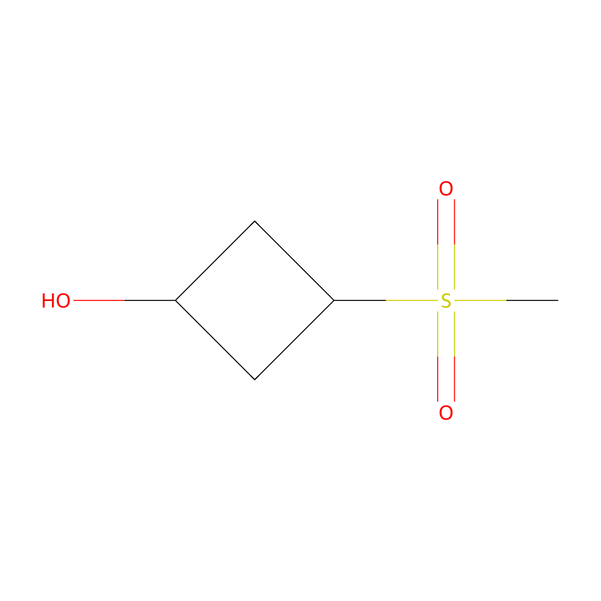 3-Methanesulfonylcyclobutan-1-ol molecular structure, CAS 2092310-65-9