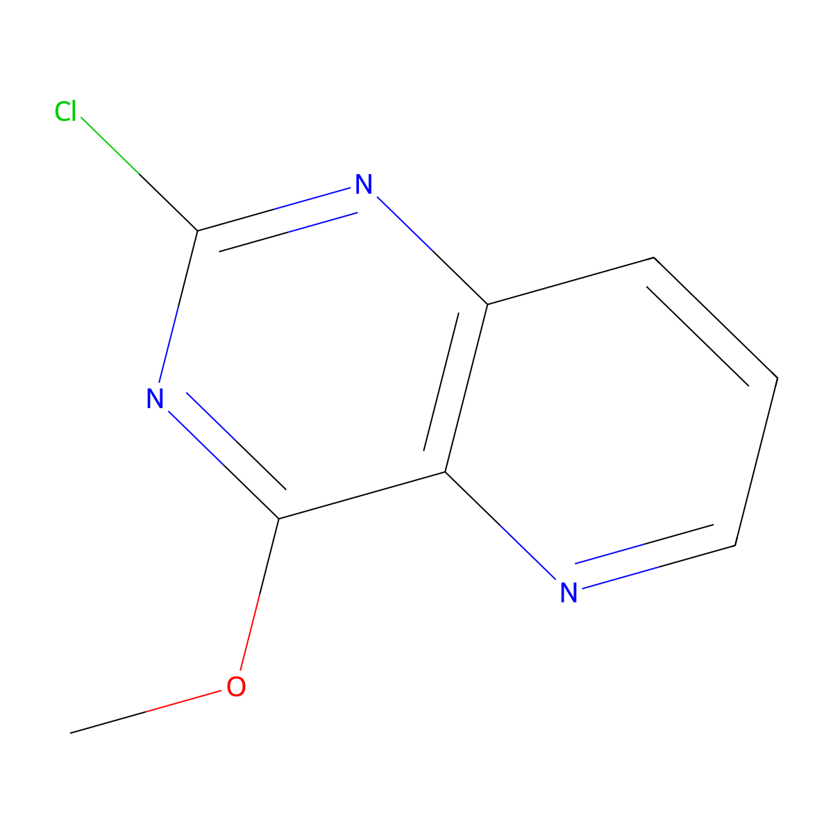 2-Chloro-4-methoxypyrido[3,2-d]pyrimidine molecular structure, CAS 2092326-69-5