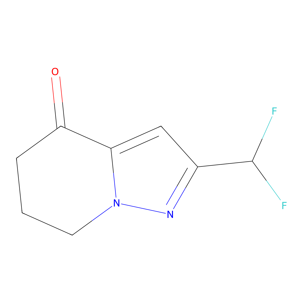 2-(Difluoromethyl)-4H,5H,6H,7H-pyrazolo[1,5-a]pyridin-4-one molecular structure, CAS 2092330-60-2