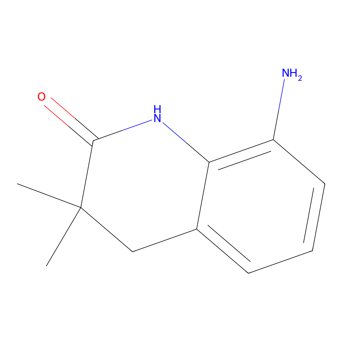 8-Amino-3,3-dimethyl-3,4-dihydroquinolin-2(1H)-one molecular structure, CAS 2092335-33-4
