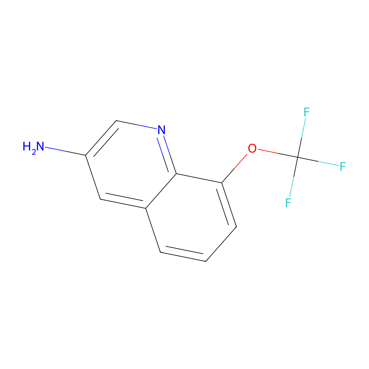 8-(Trifluoromethoxy)quinolin-3-amine molecular structure, CAS 2092339-50-7