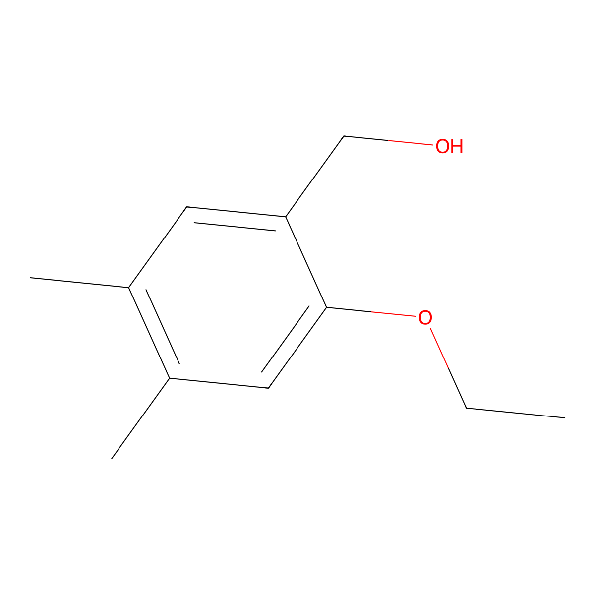 (2-Ethoxy-4,5-dimethylphenyl)methanol molecular structure, CAS 2092375-78-3