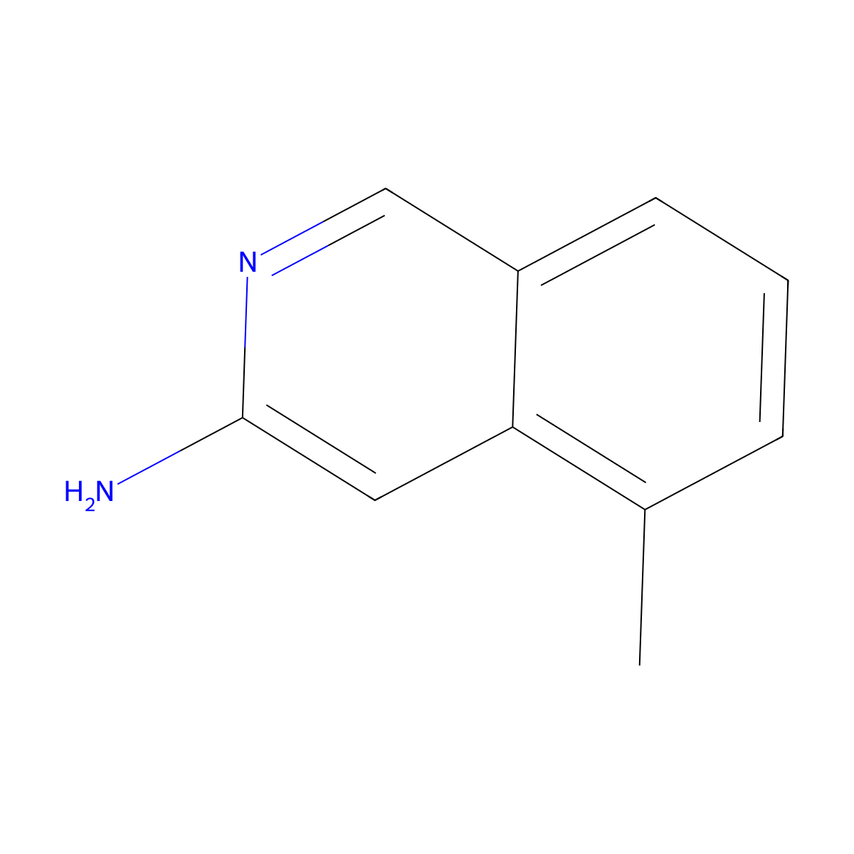 5-Methylisoquinolin-3-amine molecular structure, CAS 2092393-60-5