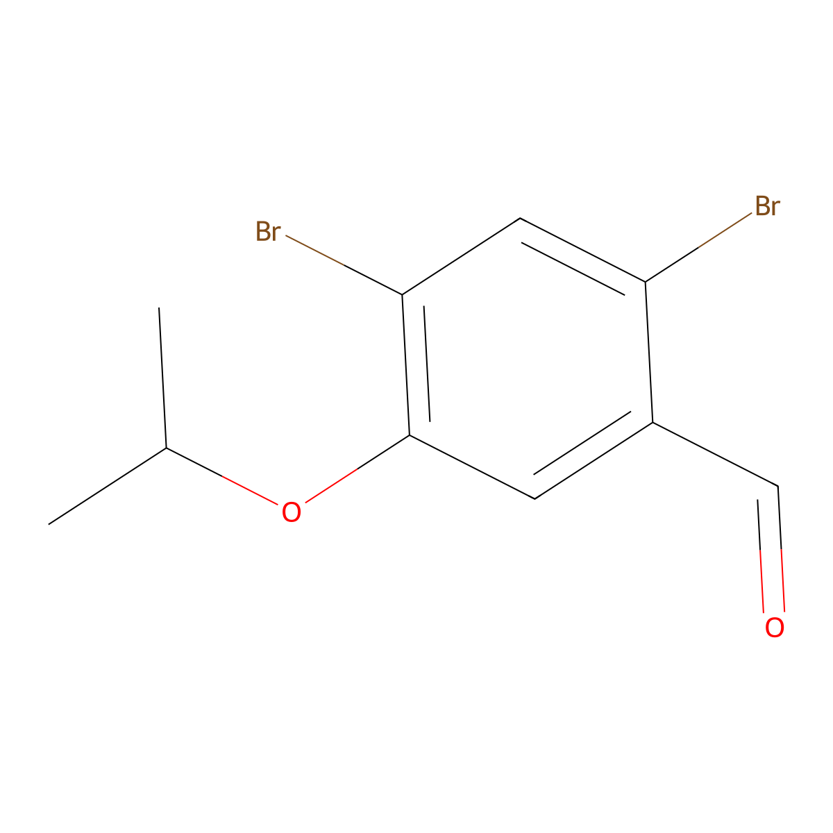 2,4-Dibromo-5-isopropoxy-benzaldehyde molecular structure, CAS 2092405-95-1