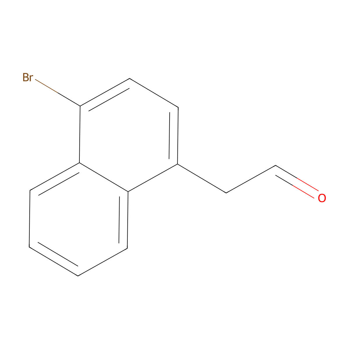 2-(4-Bromonaphthalen-1-yl)acetaldehyde molecular structure, CAS 2092409-09-9