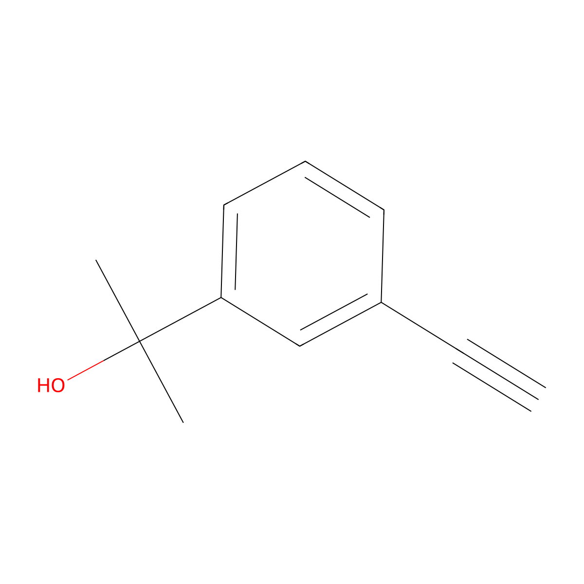 2-(3-Ethynylphenyl)propan-2-ol molecular structure, CAS 2092412-03-6