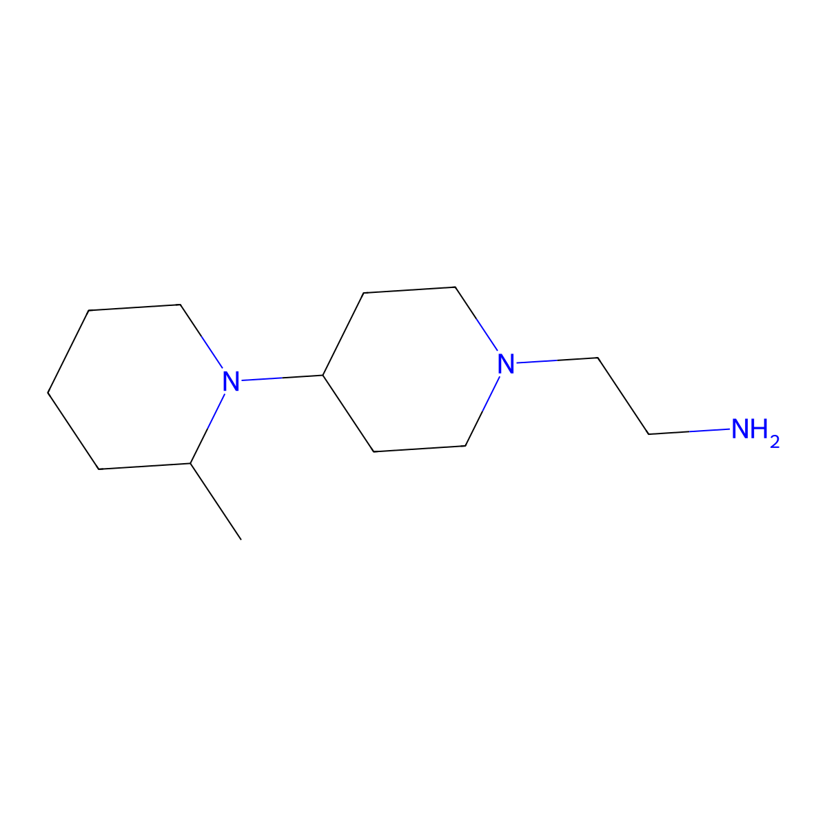 2-[4-(2-Methylpiperidin-1-yl)piperidin-1-yl]ethan-1-amine molecular structure, CAS 2092416-59-4