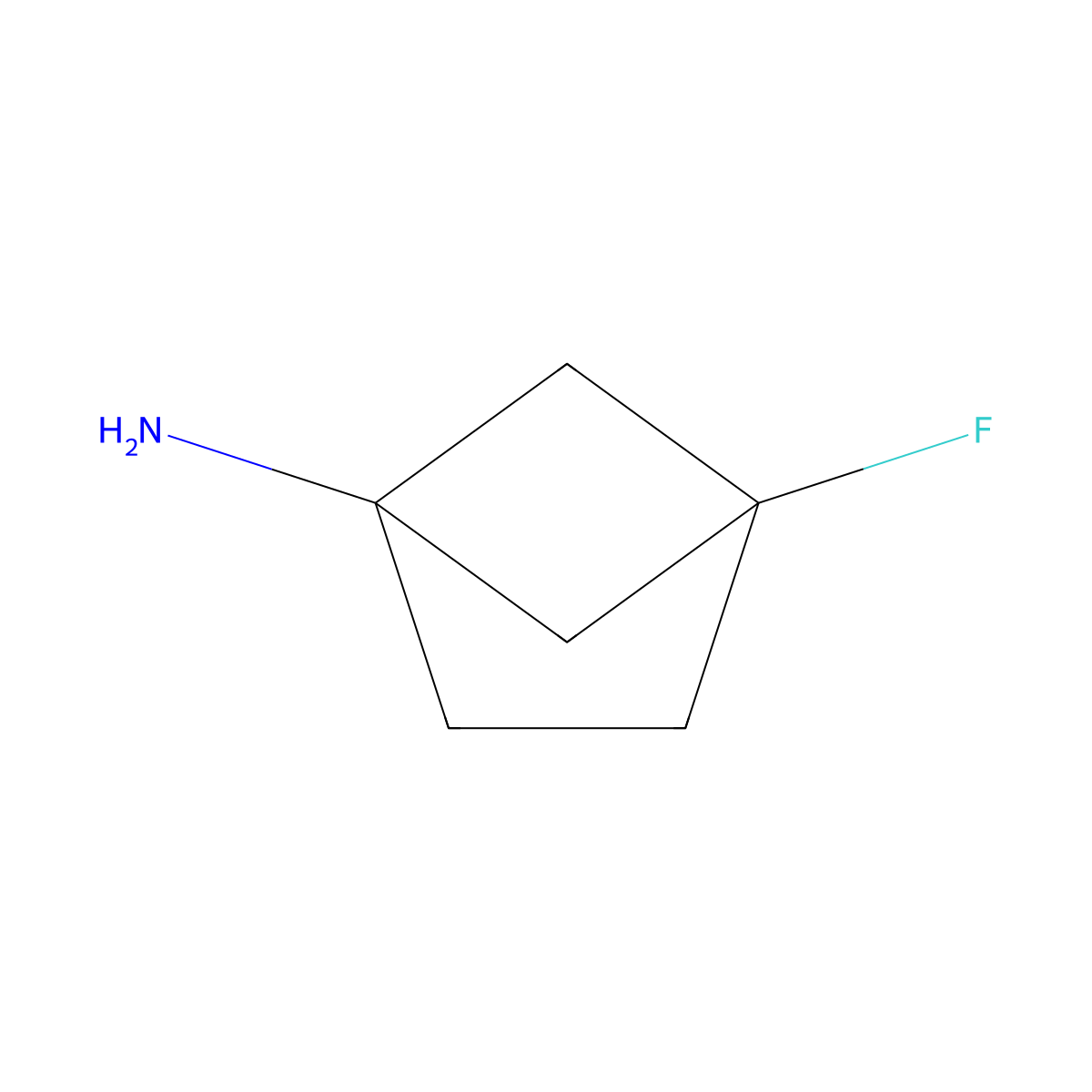 4-Fluorobicyclo[2.1.1]hexan-1-amine molecular structure, CAS 2092422-24-5