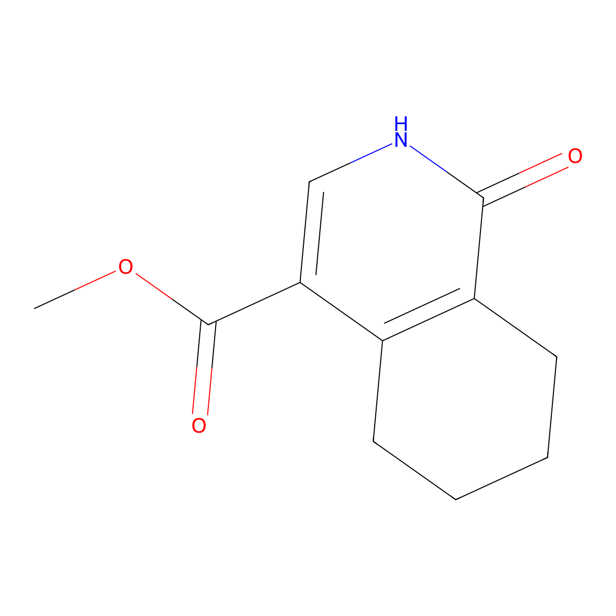 Methyl 1-hydroxy-5,6,7,8-tetrahydroisoquinoline-4-carboxylate molecular structure, CAS 2092431-08-6