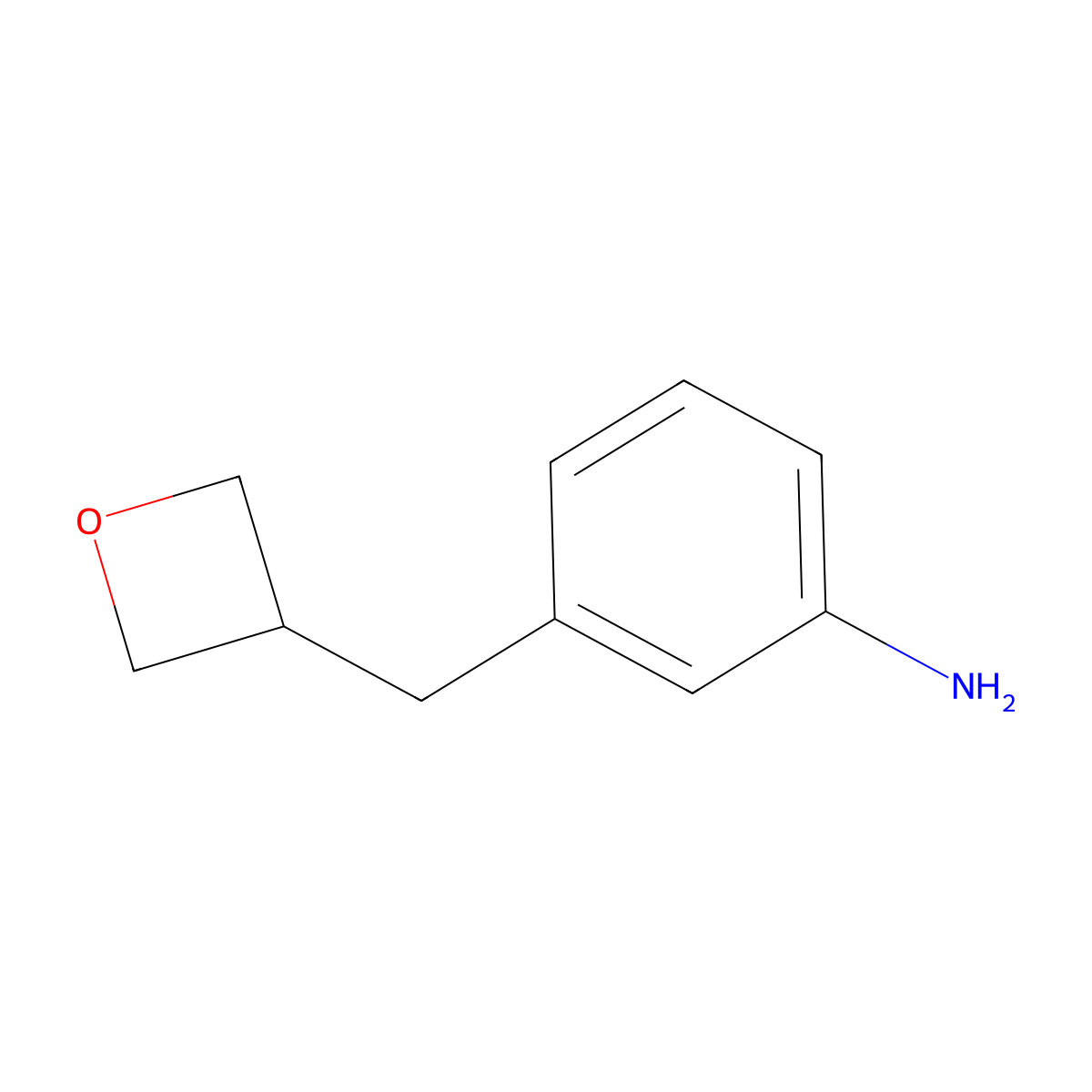 3-[(Oxetan-3-yl)methyl]aniline molecular structure, CAS 2092434-69-8