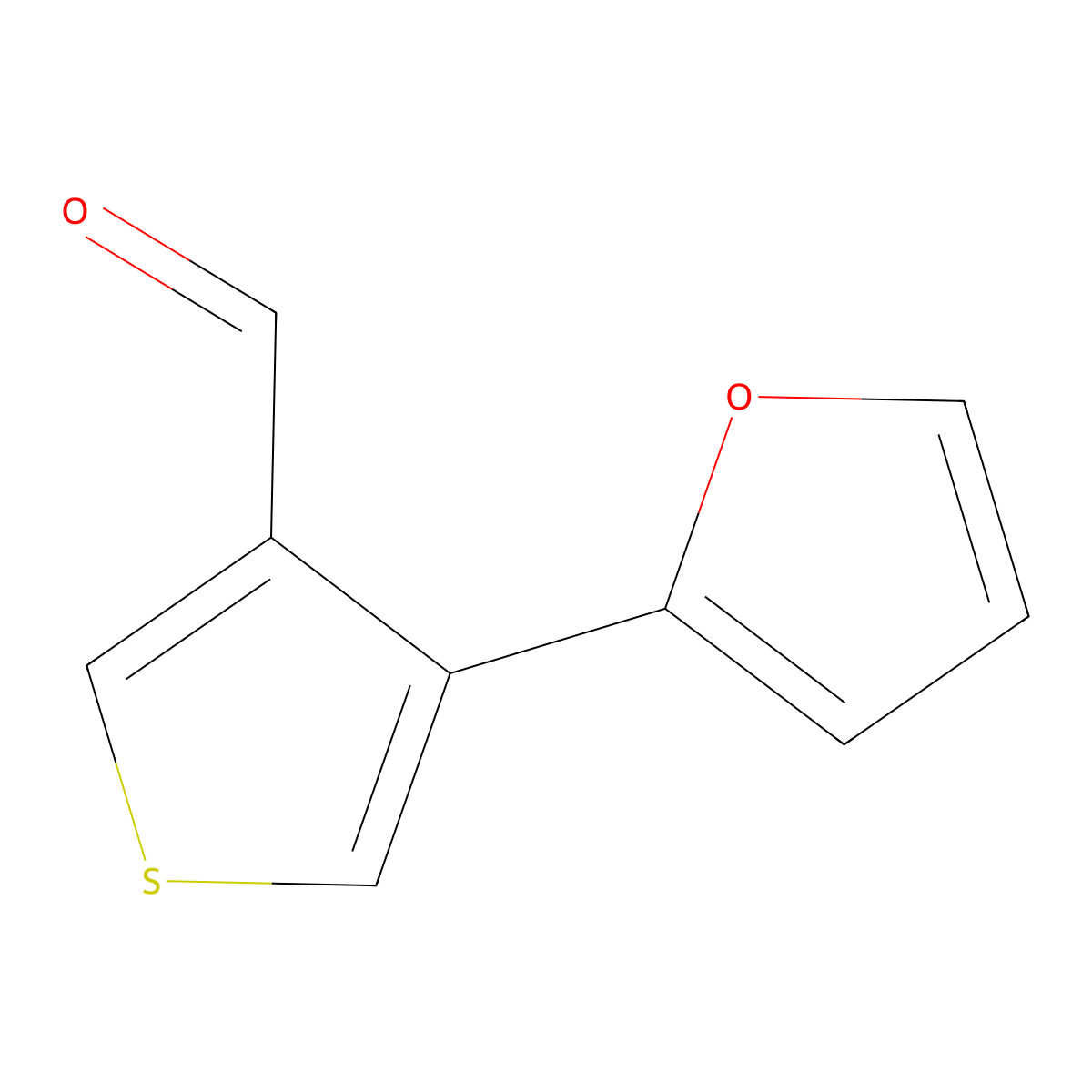 4-(Furan-2-yl)thiophene-3-carbaldehyde molecular structure, CAS 2092436-80-9