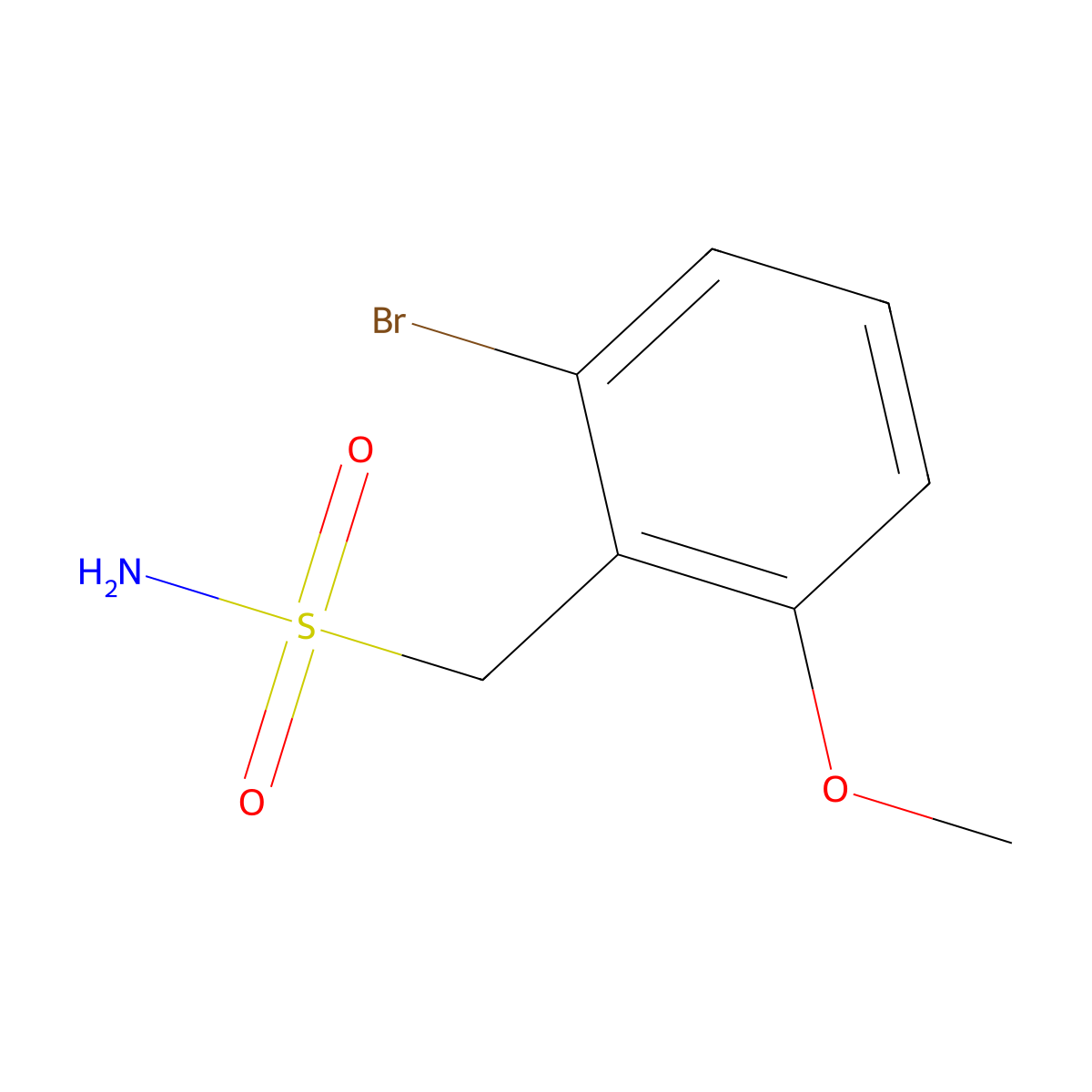(2-Bromo-6-methoxyphenyl)methanesulfonamide molecular structure, CAS 2092437-27-7