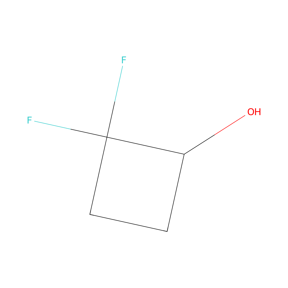 2,2-Difluorocyclobutan-1-ol molecular structure, CAS 2092453-42-2