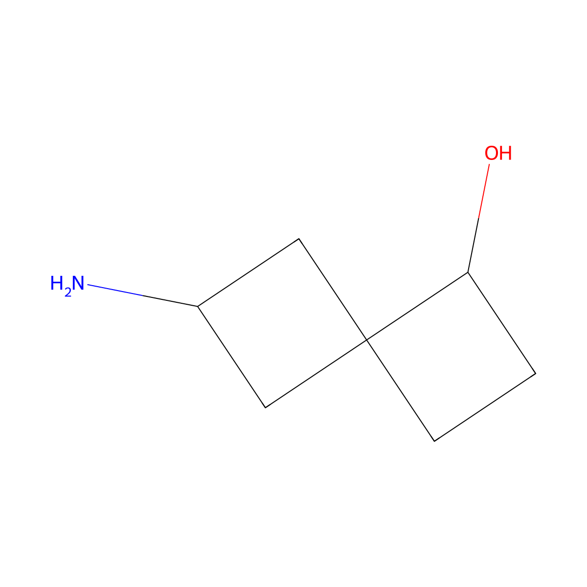 6-Aminospiro[3.3]heptan-1-ol molecular structure, CAS 2092456-02-3