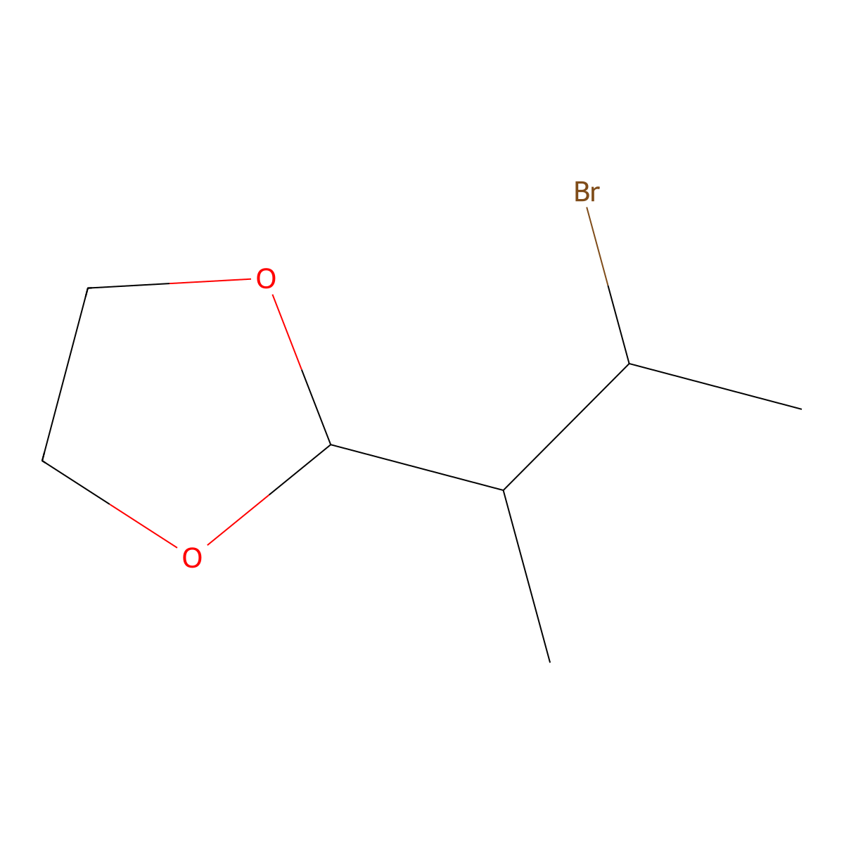 2-(3-Bromobutan-2-yl)-1,3-dioxolane molecular structure, CAS 2092460-20-1