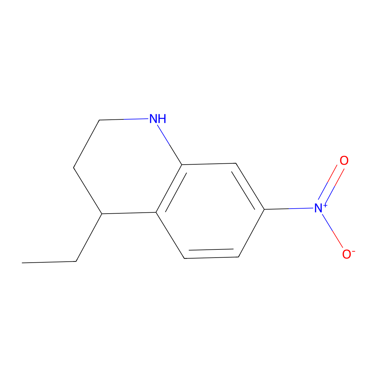 4-Ethyl-7-nitro-1,2,3,4-tetrahydroquinoline molecular structure, CAS 2092461-37-3