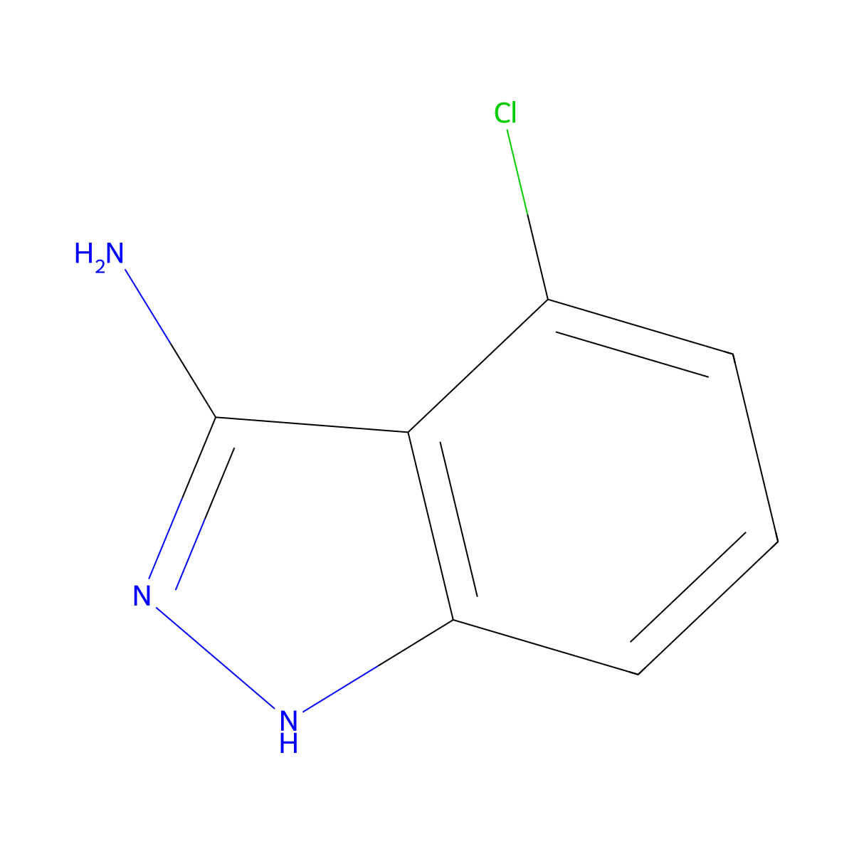 3-Amino-4-chloroindazole molecular structure, CAS 20925-60-4