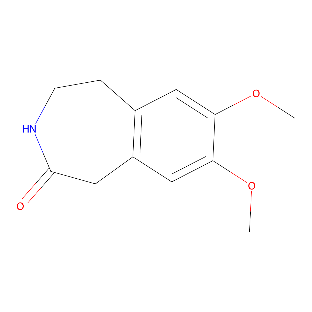7,8-dimethoxy-2,3,4,5-tetrahydro-1H-3-benzazepin-2-one molecular structure, CAS 20925-64-8