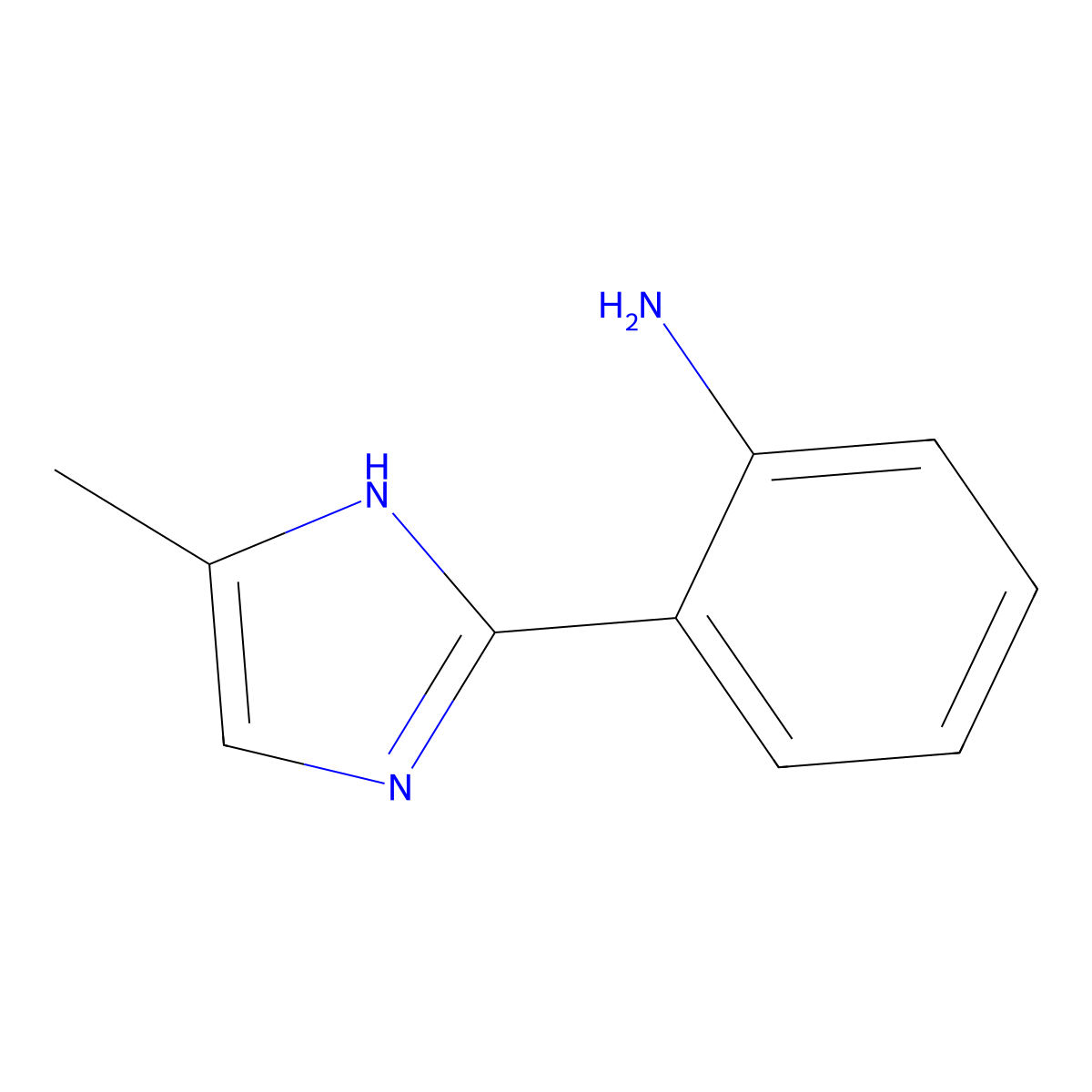 2-(4-methyl-1H-imidazol-2-yl)aniline molecular structure, CAS 209251-84-3