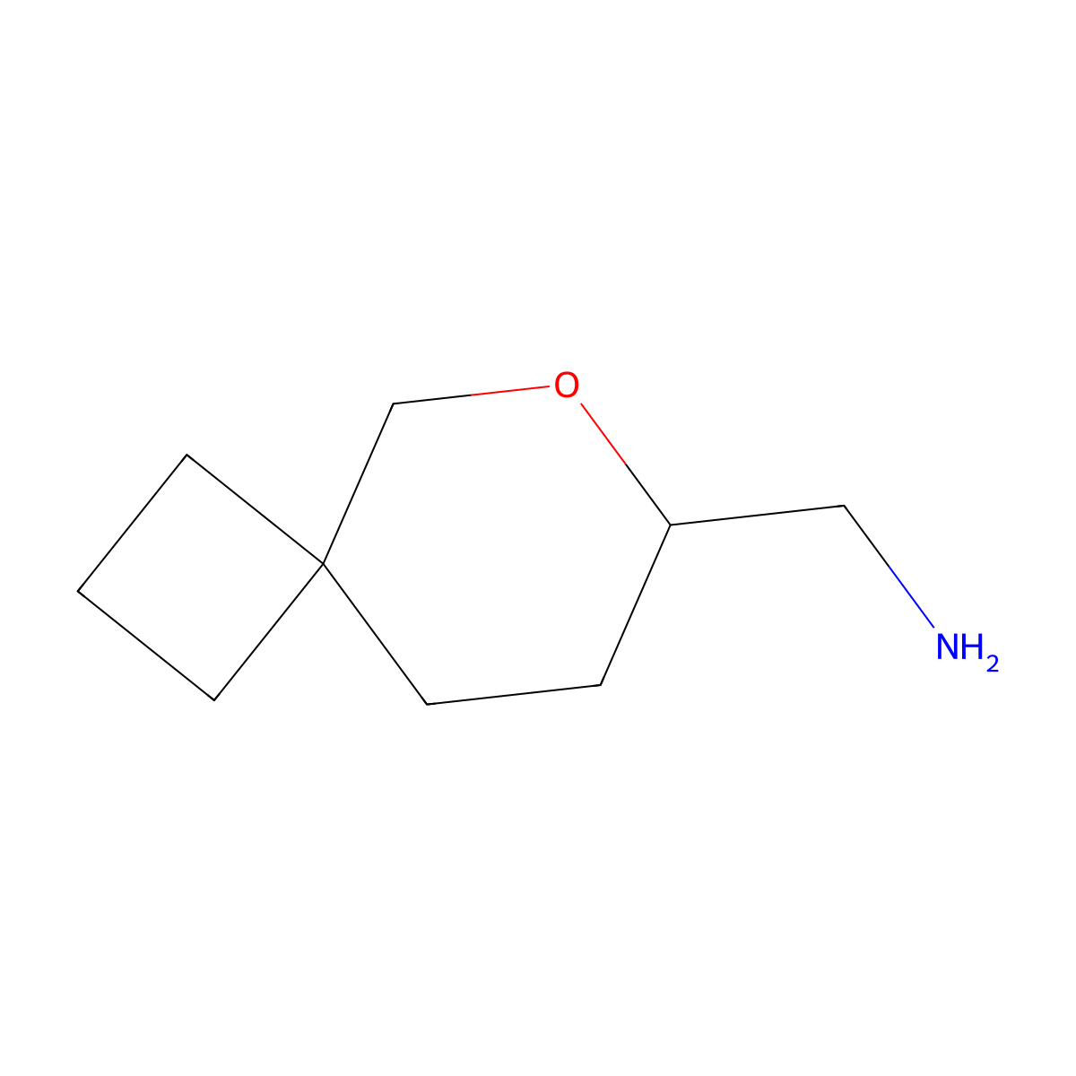 {6-Oxaspiro[3.5]nonan-7-yl}methanamine molecular structure, CAS 2092518-41-5