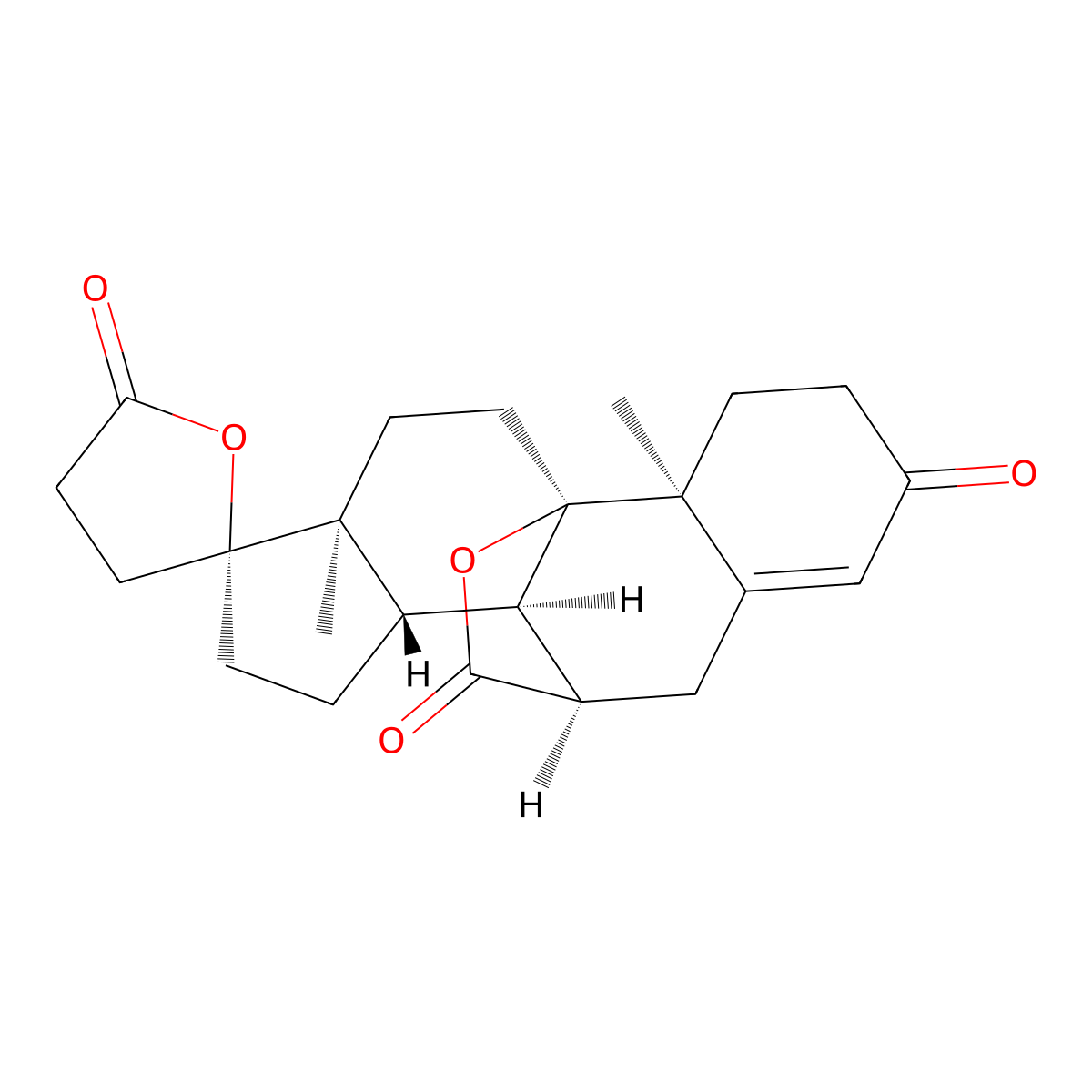 Eplerenone ep impurity a molecular structure, CAS 209253-67-8