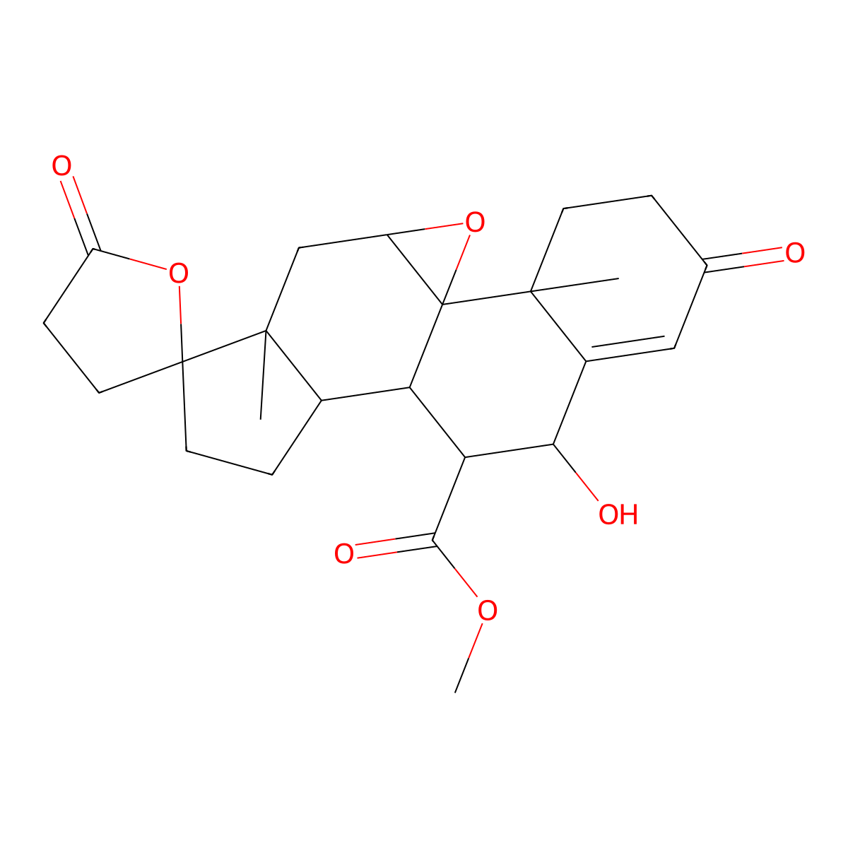 Hydroxyeplerenone, 6beta- molecular structure, CAS 209253-80-5