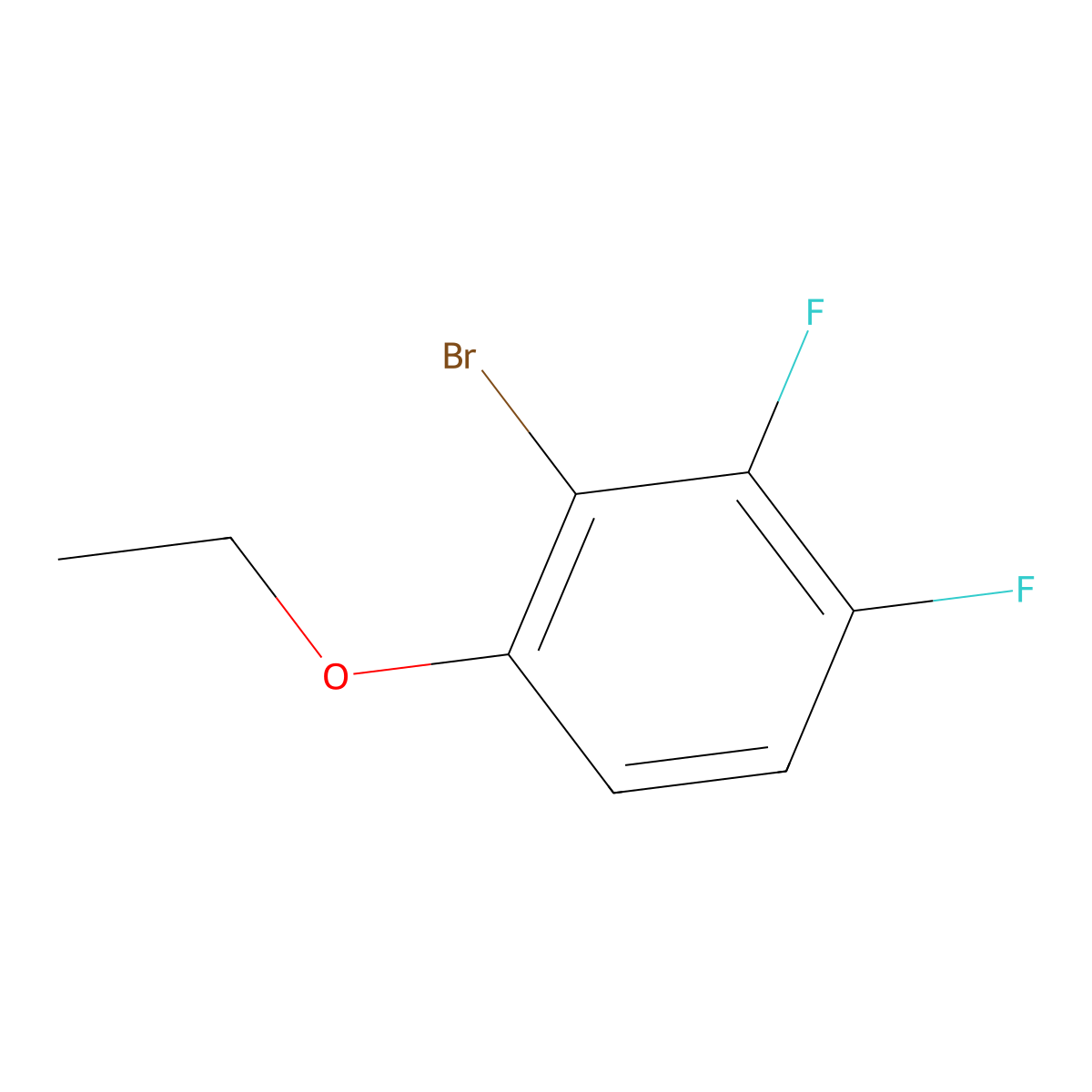 2-Bromo-1-ethoxy-3,4-difluorobenZene molecular structure, CAS 2092544-79-9