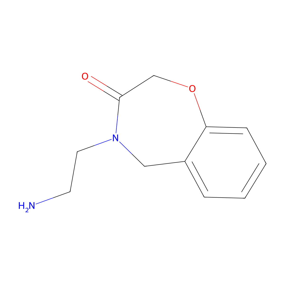 4-(2-aminoethyl)-4,5-dihydrobenzo[f][1,4]oxazepin-3(2H)-one molecular structure, CAS 2092548-09-7