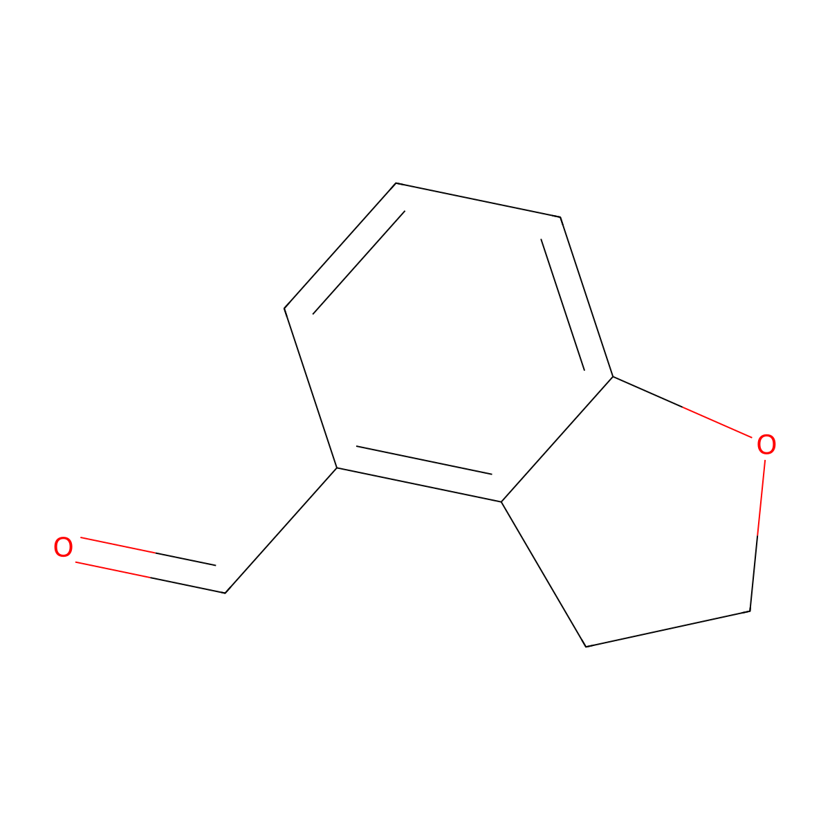 2,3-Dihydro-1-benzofuran-4-carbaldehyde molecular structure, CAS 209256-42-8