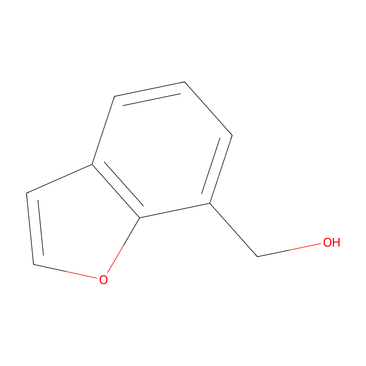 Benzofuran-7-ylmethanol molecular structure, CAS 209256-55-3