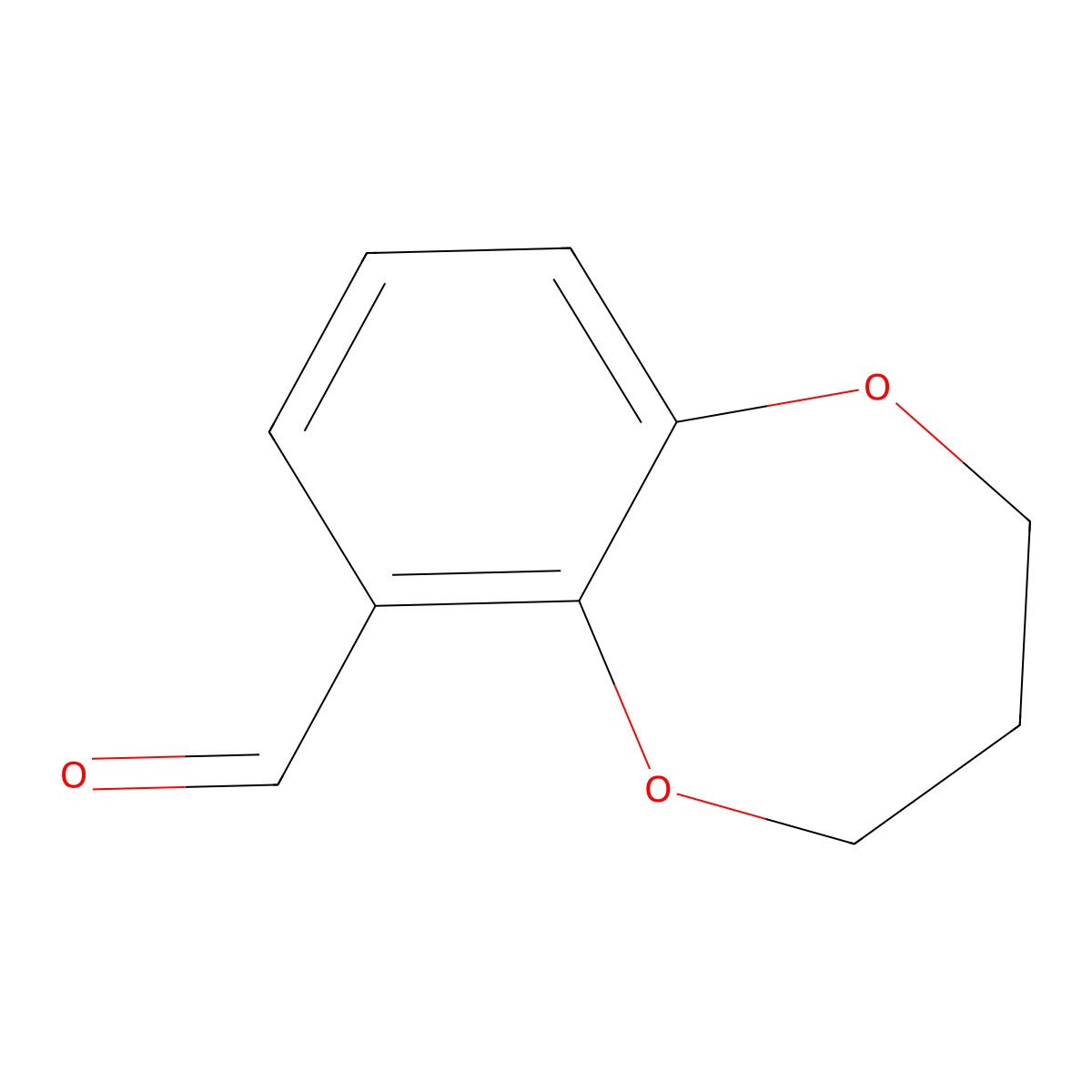 3,4-dihydro-2H-1,5-benzodioxepine-6-carbaldehyde molecular structure, CAS 209256-62-2