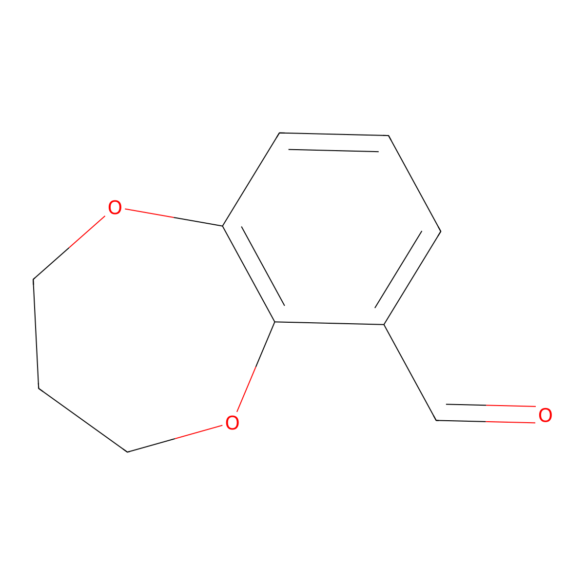3,4-dihydro-2H-1,5-benzodioxepine-6-carbaldehyde molecular structure, CAS 209256-62-2