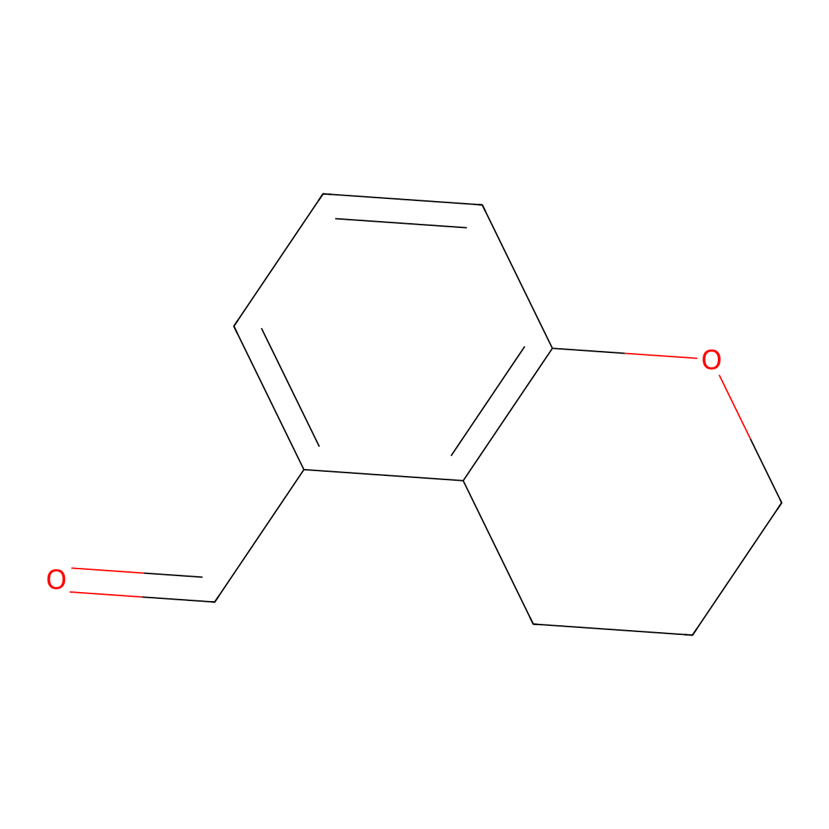 3,4-Dihydro-2H-1-benzopyran-5-carboxaldehyde molecular structure, CAS 209256-63-3