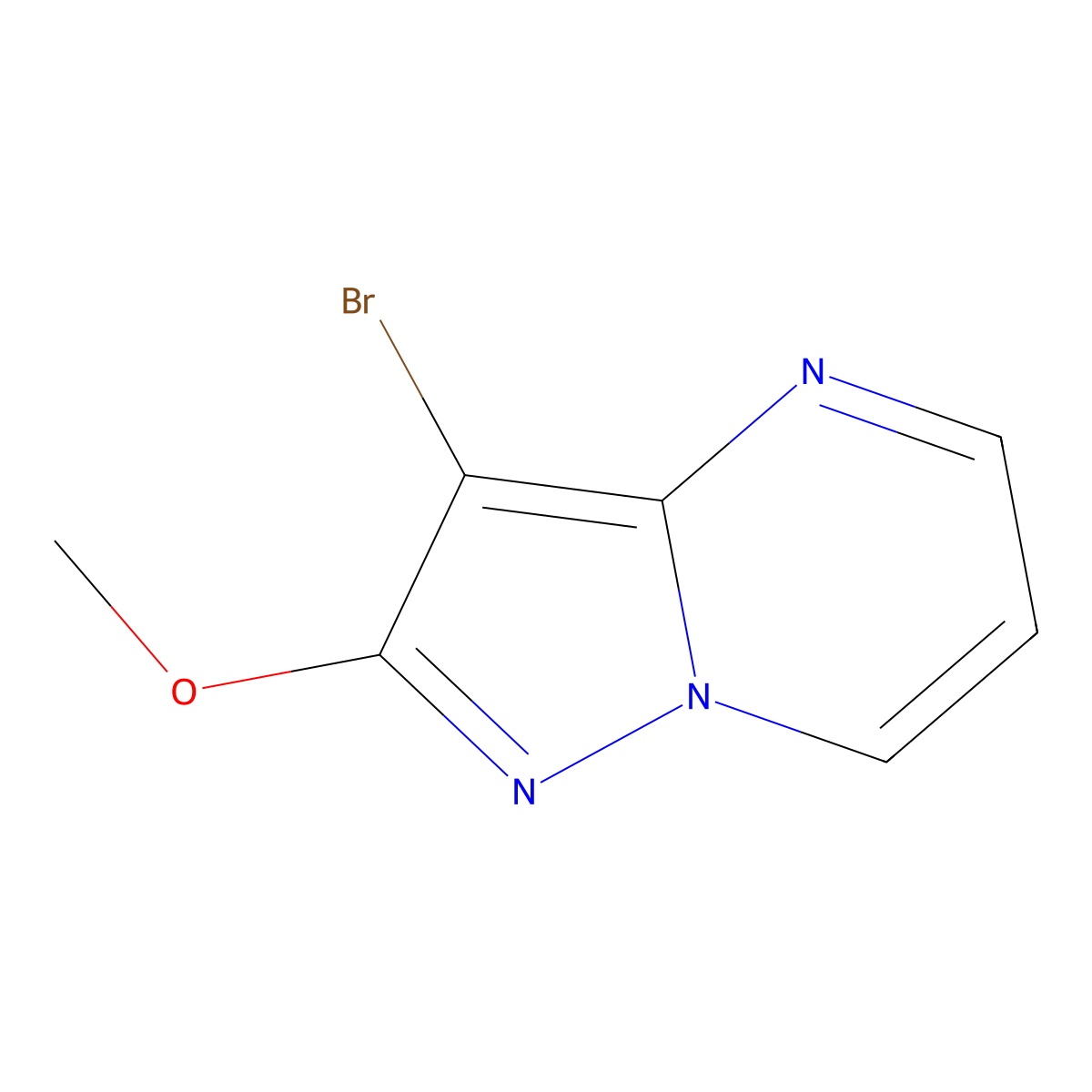 3-Bromo-2-methoxypyrazolo[1,5-a]pyrimidine molecular structure, CAS 2092566-15-7