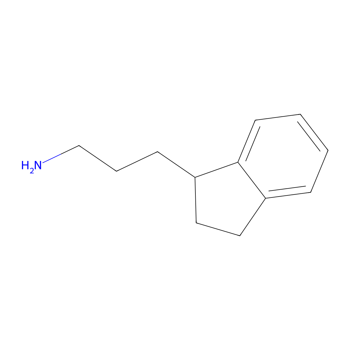 3-(2,3-dihydro-1H-inden-1-yl)propan-1-amine molecular structure, CAS 2092579-69-4