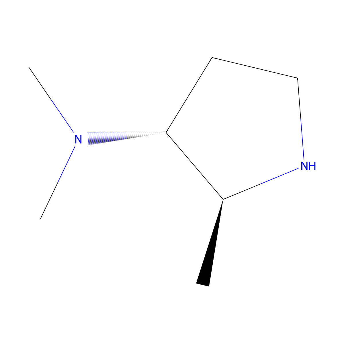 (2S,3R)-N,N,2-trimethylpyrrolidin-3-amine molecular structure, CAS 2092582-82-4