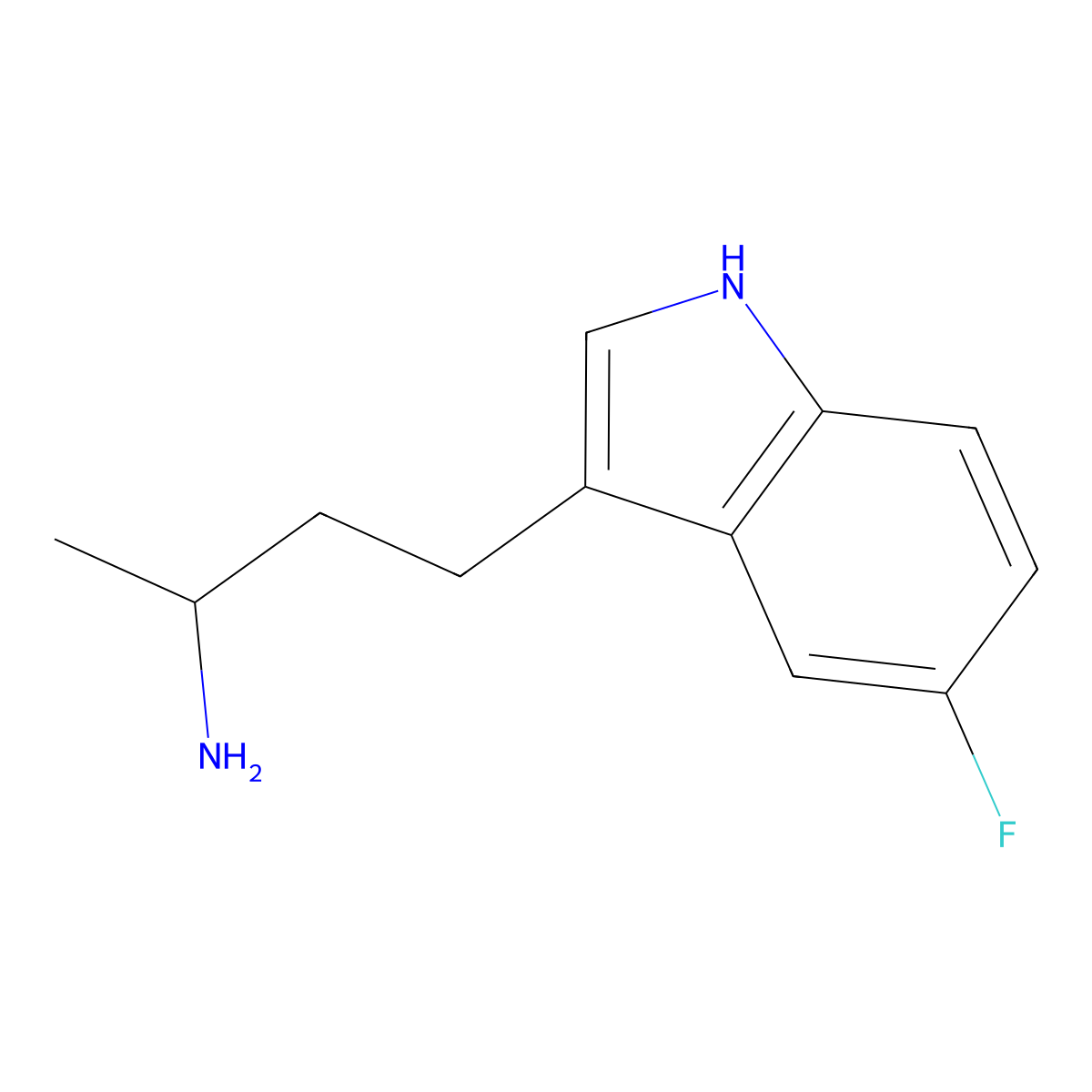 (2R)-4-(5-Fluoro-1H-indol-3-yl)butan-2-amine molecular structure, CAS 2092587-46-5