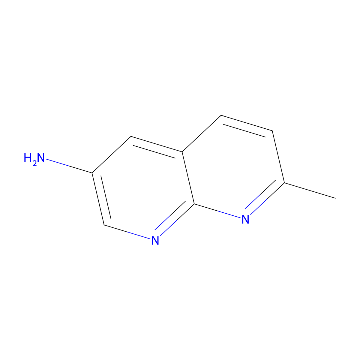 7-Methyl-1,8-naphthyridin-3-amine molecular structure, CAS 2092588-02-6