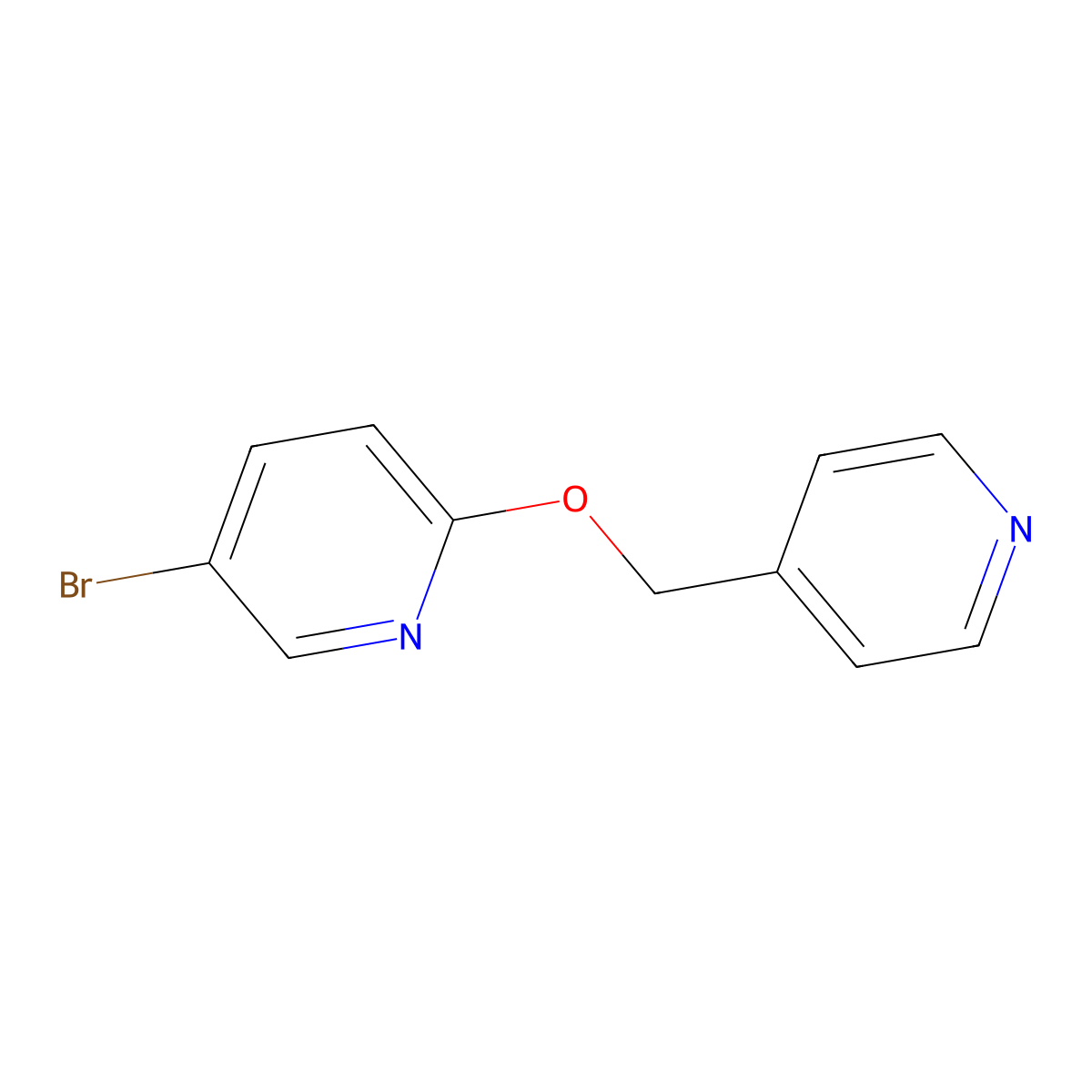 5-Bromo-2-(pyridin-4-ylmethoxy)pyridine molecular structure, CAS 2092591-24-5